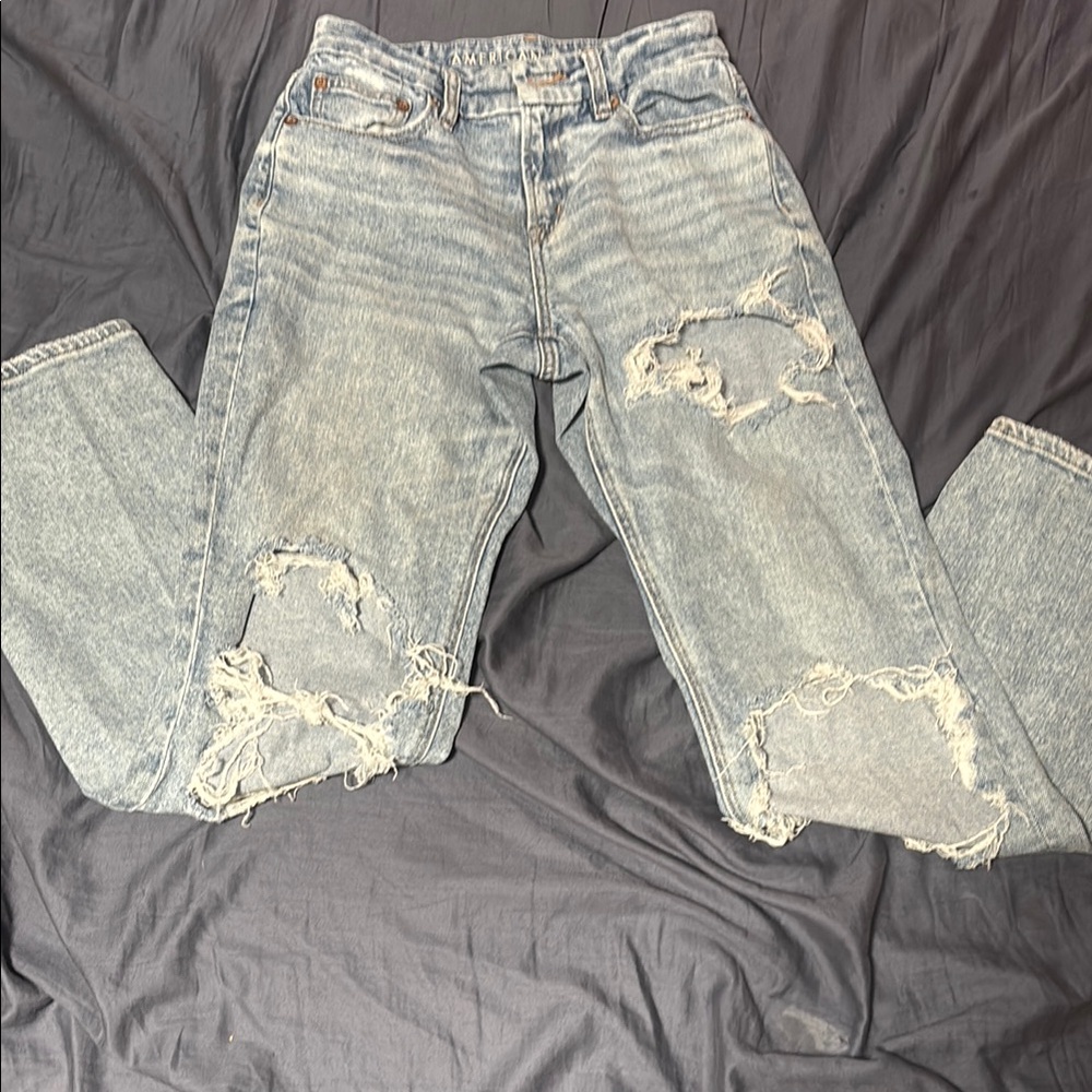 American Eagle Outfitters Blue Straight Leg Jeans